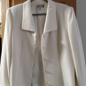 Kasper ASL petite 14 snow white blazer